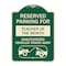 Signmission Reserved Parking for Teacher of Month Unauthorized Vehicles Towed Away Alum, 24" x 18", G-1824-23073 A-DES-G-1824-23073 - alternate 1